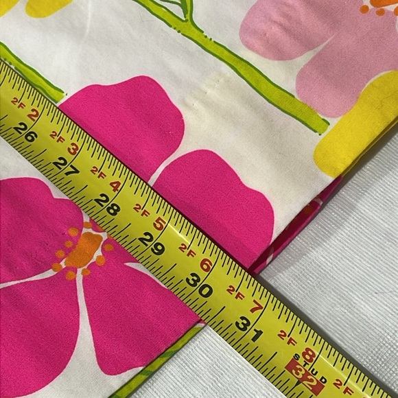 Lilly Pulitzer vintage Strapless A-Line Dress Yellow Pink size 4 floral pattern - Picture 15 of 16